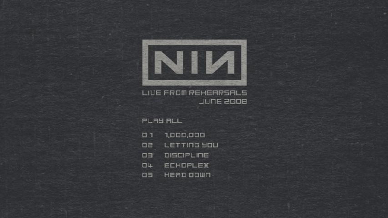 Nine Inch Nails: The Slip - Rehearsals