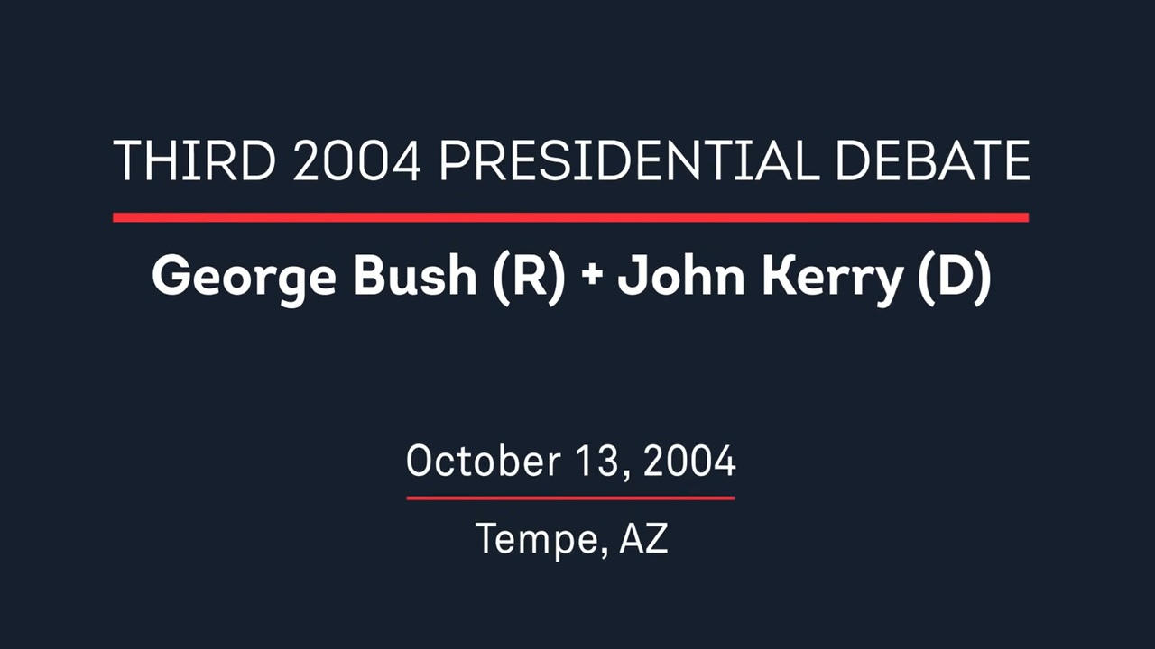 2004 Third Presidential Debate