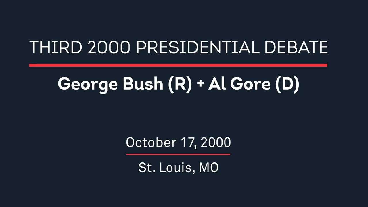 2000 Third Presidential Debate