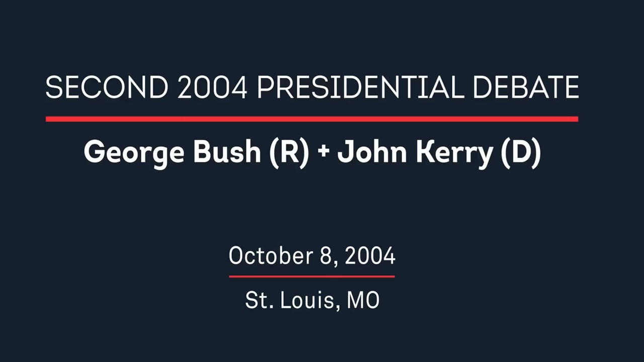 2004 Second Presidential Debate