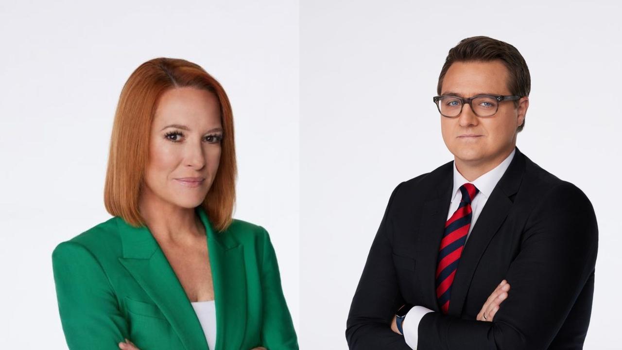 Jen Psaki and Chris Hayes