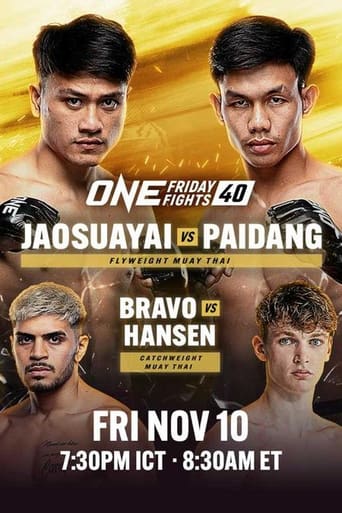 Watch ONE Friday Fights 40: Jaosuayai vs. Paidang
