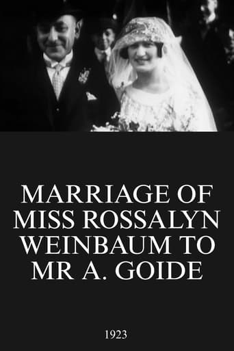 Watch Marriage of Miss Rossalyn Weinbaum to Mr A. Goide