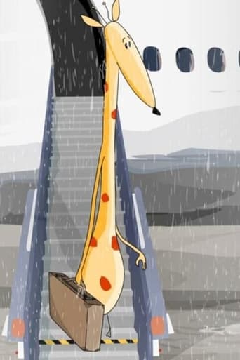 Une girafe sous la pluie