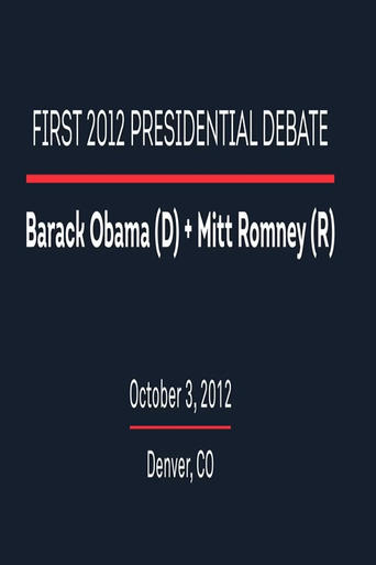 2012 First Presidential Debate