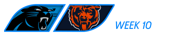 Week 10 - Nov. 9: Carolina Panthers at Chicago Bears