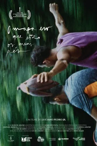 O mapa em que estão os meus pés