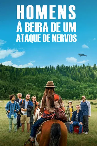 Homens à beira de um ataque de nervos