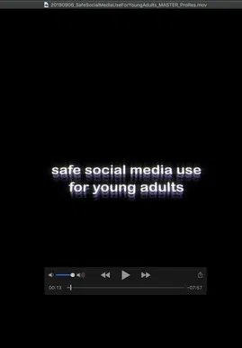Safe Social Media Use for Young Adults