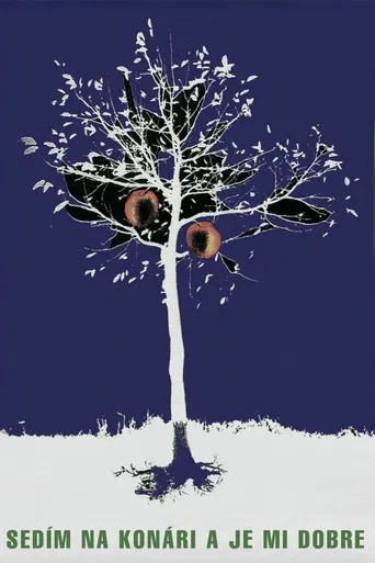 Sentado en una rama, disfrutándolo