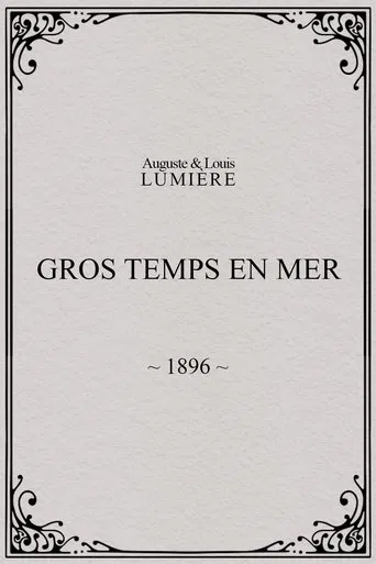 Gros temps en mer